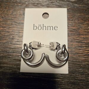 Böhme Silver Hoop Earrings